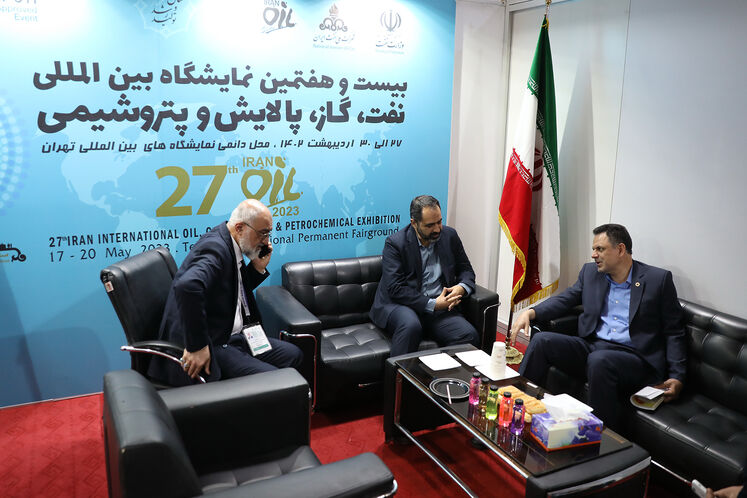 بازدید جلیل سالاری، مدیرعامل شرکت ملی پالایش و پخش فرآوردههای نفتی از ستاد خبری  بیستوهفتمین نمایشگاه بینالمللی نفت، گاز، پالایش و پتروشیمی