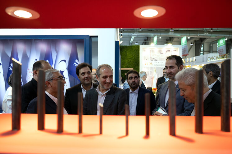 بازدید مجید چگنی، مدیرعامل شرکت ملی گاز ایران از نمایشگاه نفت بیست‌وهفتم