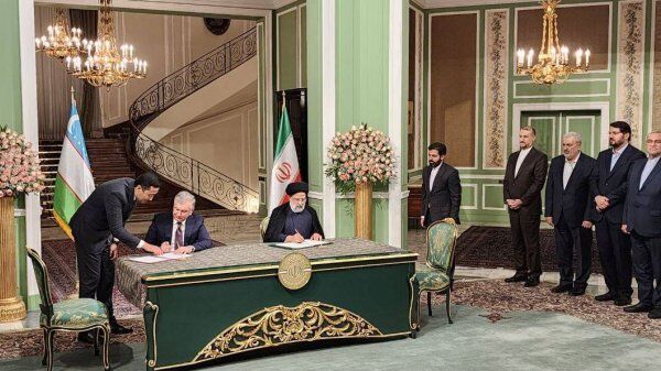 ایران و ازبکستان یک بیانیه مشترک و ۱۰ سند همکاری امضا کردند