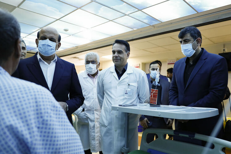 آیین گشایش بخش امآرآی و ماموگرافی بیمارستان نفت در روز بزرگداشت ابنسینا و روز پزشک