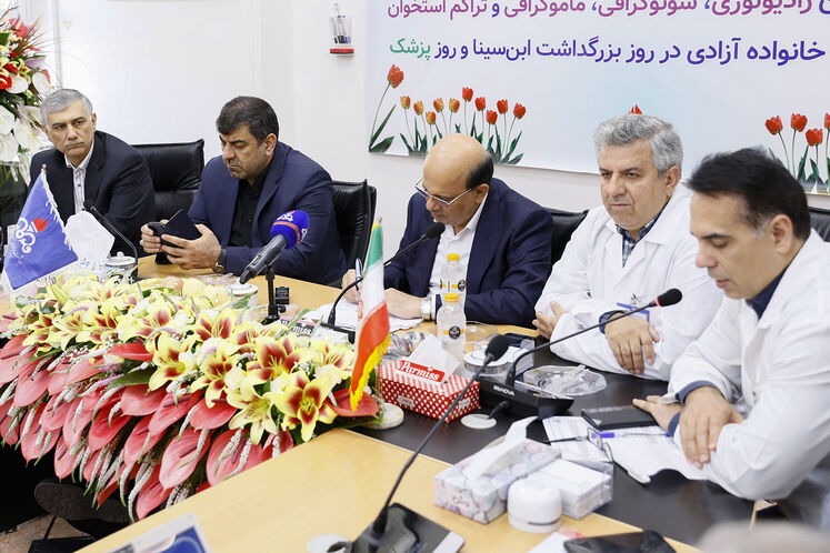 آیین گشایش بخش امآرآی و ماموگرافی بیمارستان نفت در روز بزرگداشت ابنسینا و روز پزشک