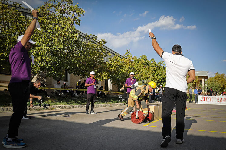 پنجمین دوره ارزیابی آمادگی عملیاتی و تخصصی آتشنشانان وزارت نفت