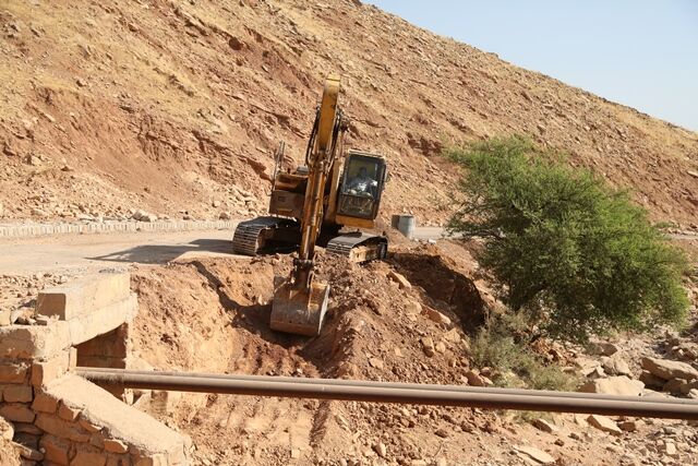 ایمن‌سازی جاده دسترسی روستای گچ خلج منطقه زیلایی مسجدسلیمان
