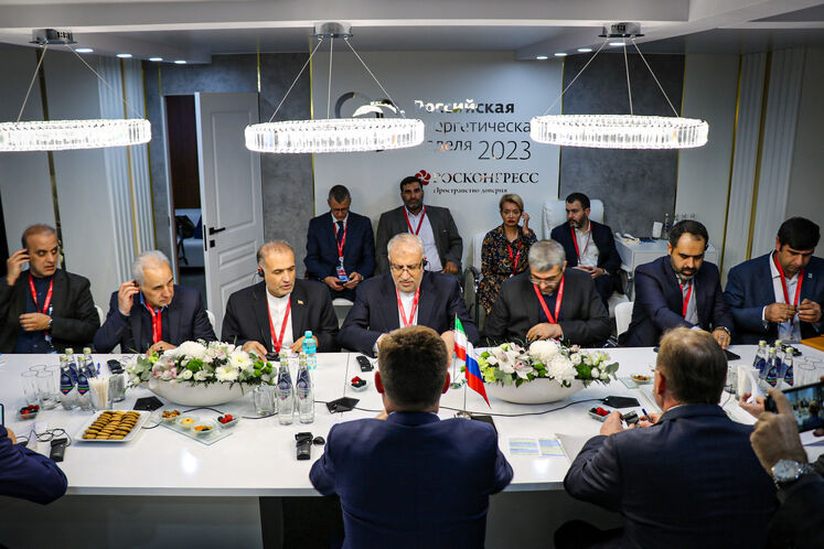 دیدار جواد اوجی، وزیر نفت با الکساندر نواک معاون نخست وزیر روسیه