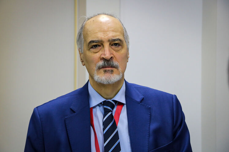 دیدار جواد اوجی، وزیر نفت با فراس قدور، وزیر نفت سوریه