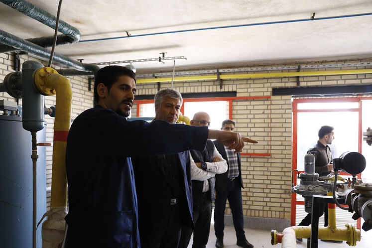 بازدید ابوالقاسم عسکری، مدیرعامل شرکت گاز استان اصفهان از واحد اسانجی صنعت این استان