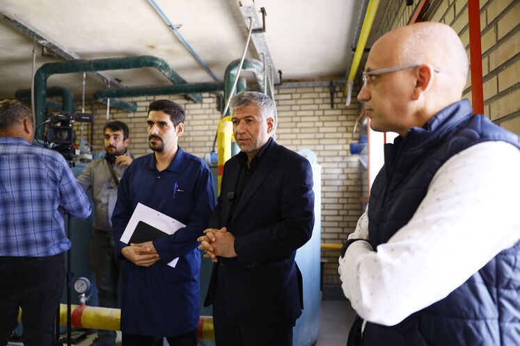 بازدید ابوالقاسم عسکری، مدیرعامل شرکت گاز استان اصفهان از واحد اسانجی صنعت این استان