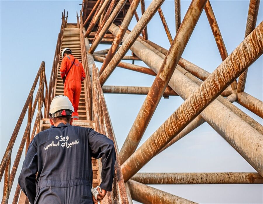 صرفهجویی ۲۰۰ میلیارد ریالی در تعمیرات اساسی سکوهای گازی پارس جنوبی