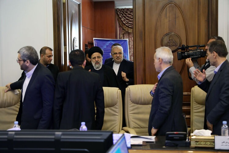 حضور سید ابراهیم رئیسی، رئیسجمهوری در وزارت نفت