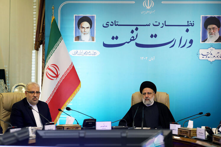حضور سید ابراهیم رئیسی، رئیسجمهوری در وزارت نفت