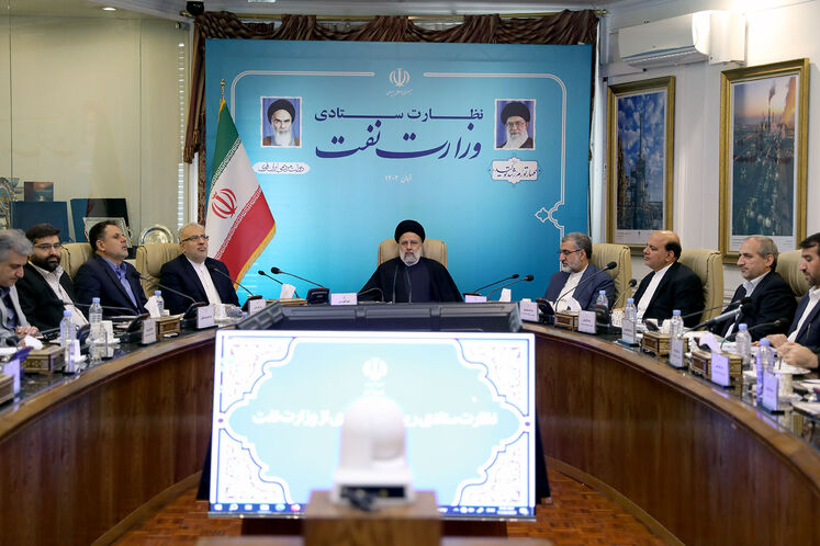 حضور سید ابراهیم رئیسی، رئیسجمهوری در وزارت نفت
