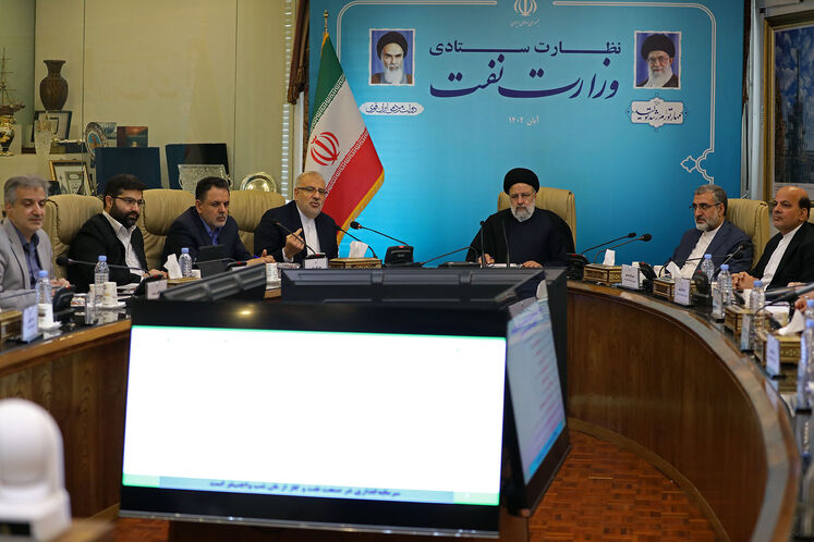 حضور سید ابراهیم رئیسی، رئیسجمهوری در وزارت نفت