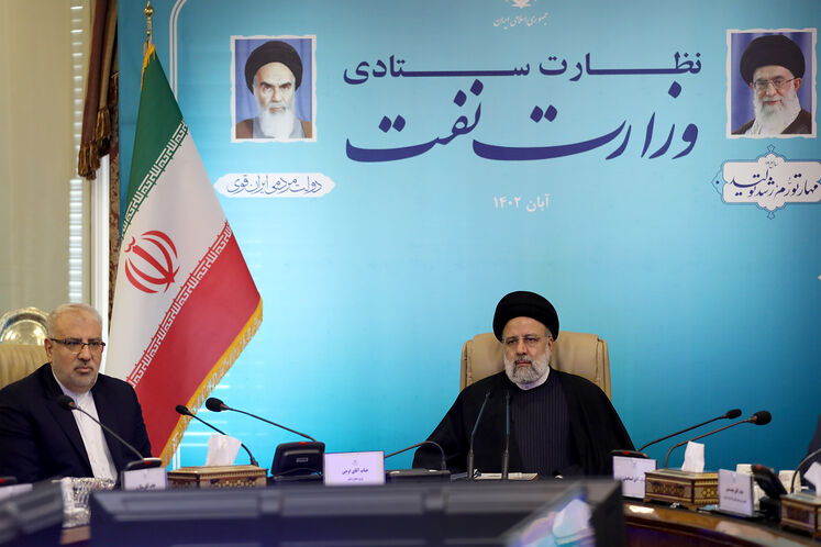 حضور سید ابراهیم رئیسی، رئیسجمهوری در وزارت نفت