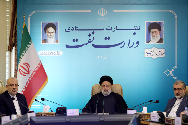 حضور سید ابراهیم رئیسی، رئیسجمهوری در وزارت نفت