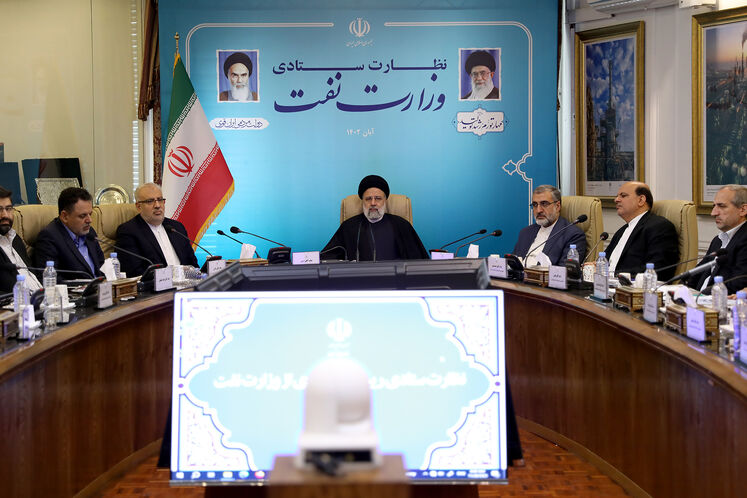 حضور سید ابراهیم رئیسی، رئیسجمهوری در وزارت نفت