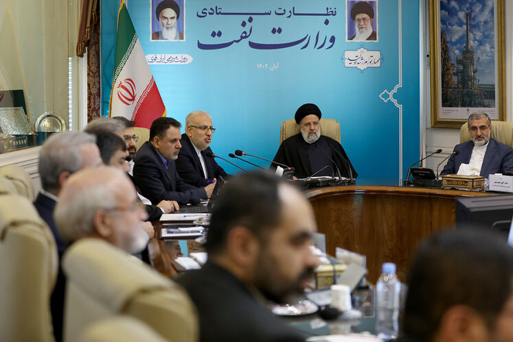 حضور سید ابراهیم رئیسی، رئیسجمهوری در وزارت نفت