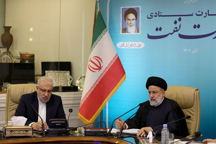 حضور سید ابراهیم رئیسی، رئیسجمهوری در وزارت نفت