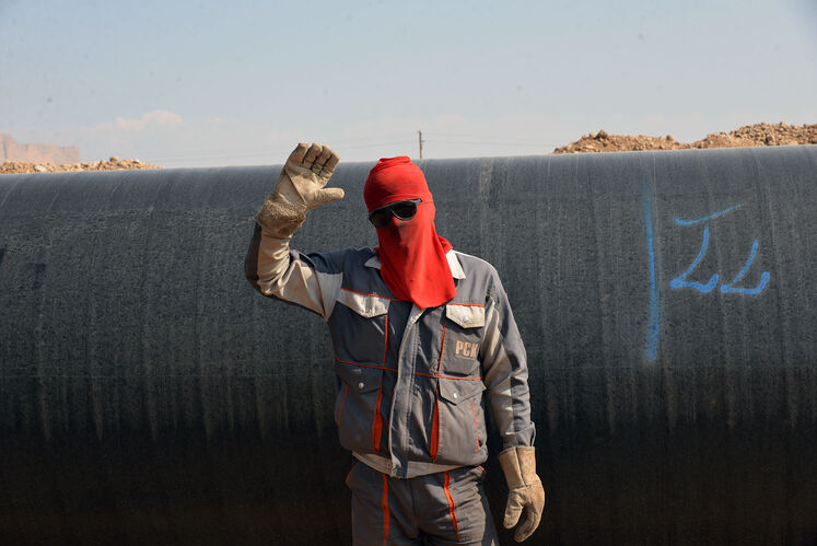 اجرای پروژه خط لوله انتقال گاز «اهواز - کوهدشت»