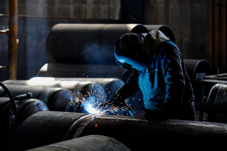 ساخت برج جذب آمین پروژه فاز ۲ پالایشگاه ایلام