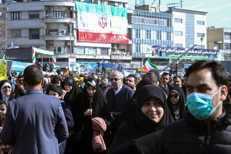 حضور جواد اوجی، وزیر نفت در مراسم راهپیمایی ۲۲ بهمن