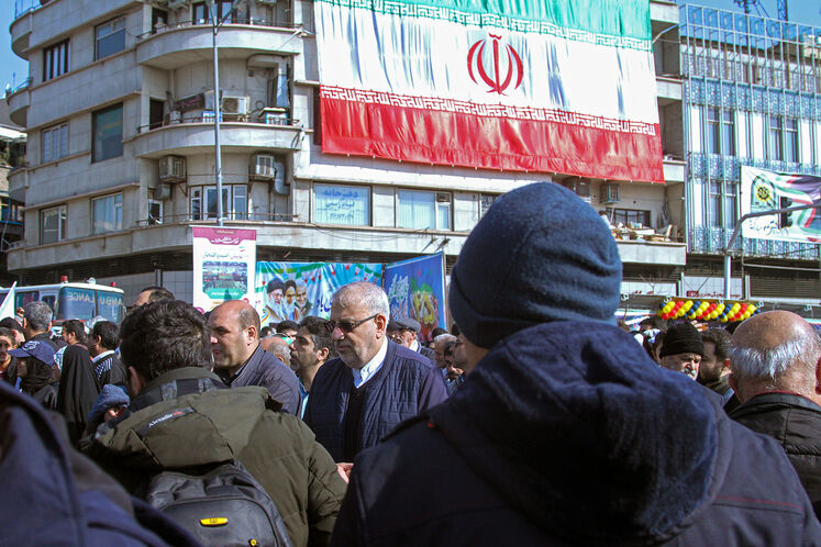 حضور جواد اوجی، وزیر نفت در مراسم راهپیمایی ۲۲ بهمن