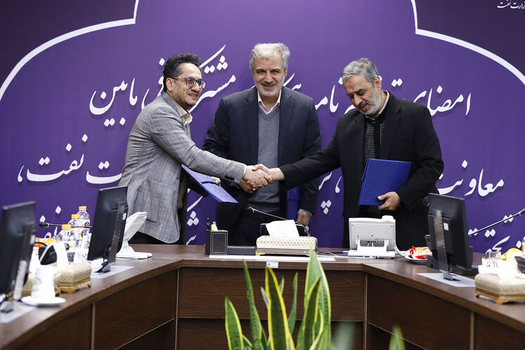 آیین امضای تفاهمنامه همکاری معاونت مهندسی، پژوهش و فناوری وزارت نفت، مرکز تحقیقات راه، مسکن و شهرسازی و شرکت پالایش نفت جی