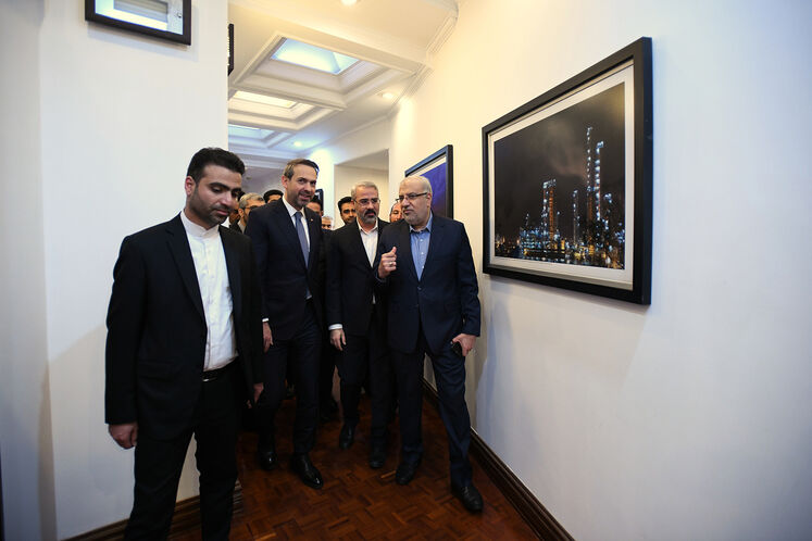 دیدار جواد اوجی، وزیر نفت با آلپ ارسلان بایراکتار، وزیر انرژی ترکیه