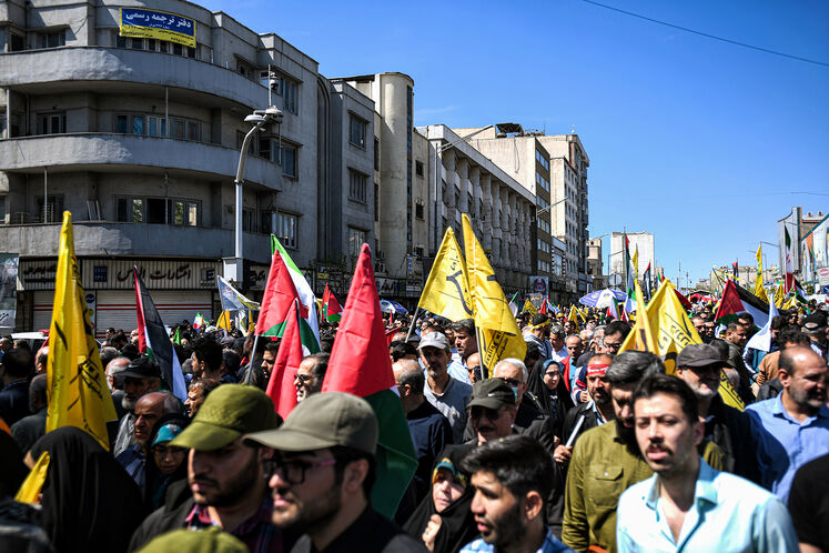 حضور جواد اوجی، وزیر نفت در راهپیمایی روز جهانی قدس