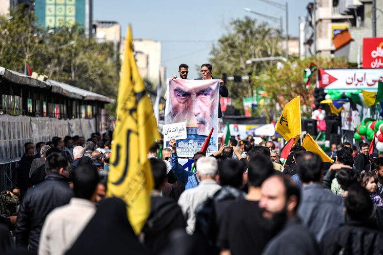 حضور جواد اوجی، وزیر نفت در راهپیمایی روز جهانی قدس