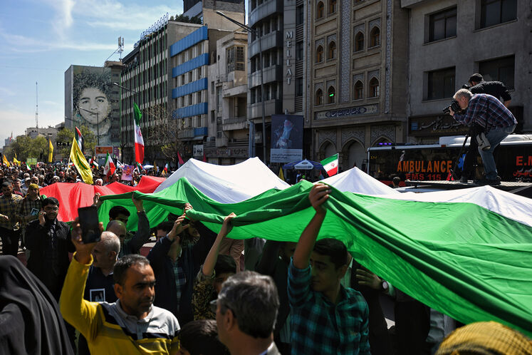حضور جواد اوجی، وزیر نفت در راهپیمایی روز جهانی قدس