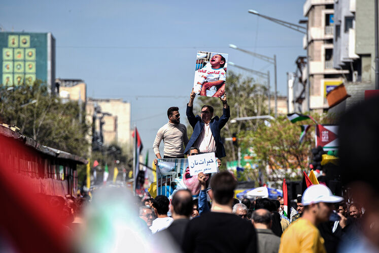 حضور جواد اوجی، وزیر نفت در راهپیمایی روز جهانی قدس