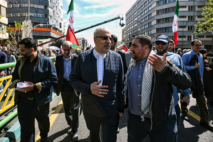 حضور جواد اوجی، وزیر نفت در راهپیمایی روز جهانی قدس