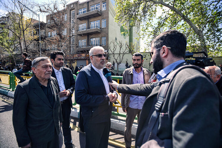 حضور جواد اوجی، وزیر نفت در راهپیمایی روز جهانی قدس