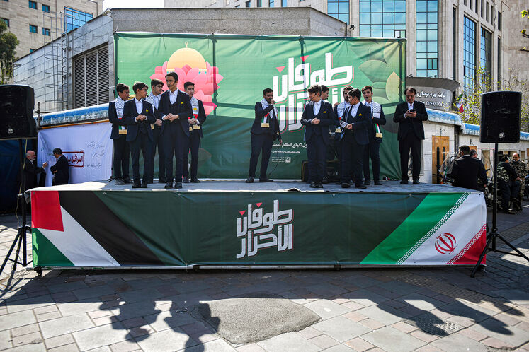 حضور جواد اوجی، وزیر نفت در راهپیمایی روز جهانی قدس