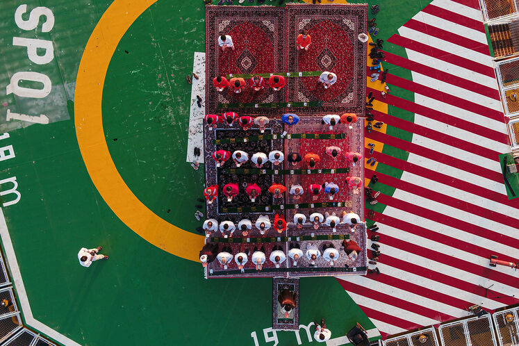 اقامه نماز عید سعید فطر در پارس جنوبی