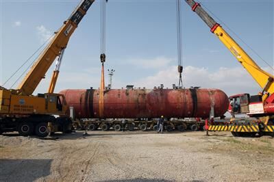 انتقال موفقیتآمیز نمکگیر برقی ۶۰ تنی در نفت و گاز مارون انتقال موفقیتآمیز نمکگیر برقی ۶۰ تنی در نفت و گاز مارون