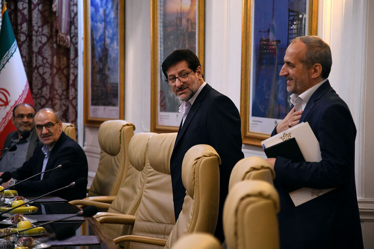 دیدار جواد اوجی، وزیر نفت با سید صولت مرتضوی، وزیر تعاون، کار و رفاه اجتماعی