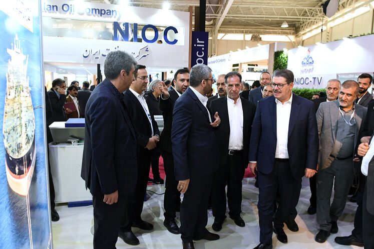 بازدید محمد حامل، دبیرکل مجمع کشورهای صادرکننده گاز، از بیست‌وهشتمین نمایشگاه بین‌المللی نفت، گاز، پالایش و پتروشیمی 