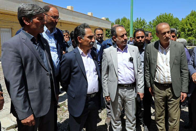 بازدید جواد اوجی، وزیر نفت از پروژه خط لوله انتقال فرآورده تبریز - خوی - ارومیه و مراکز انتقال نفت