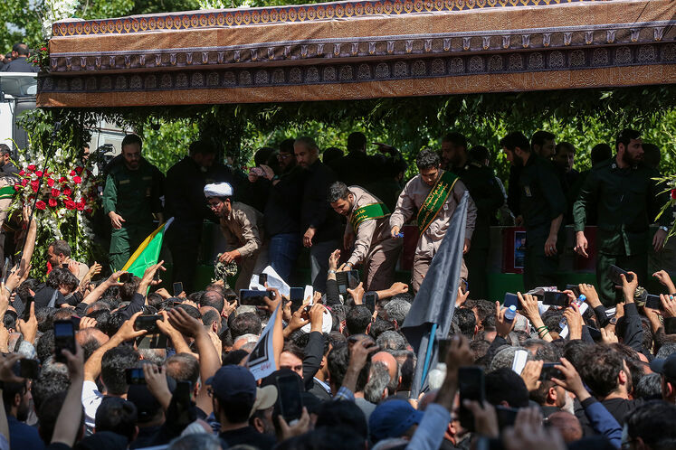 آیین تشییع پیکر شهدای خدمت در تهران