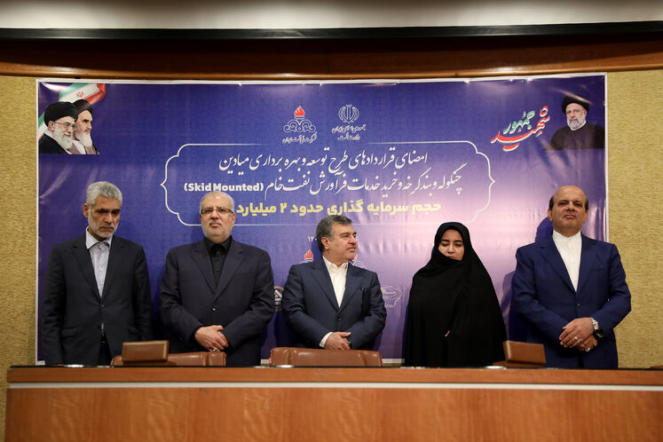 آیین امضای قراردادهای طرح توسعه و بهرهبرداری میدانهای چنگوله و بندکرخه
