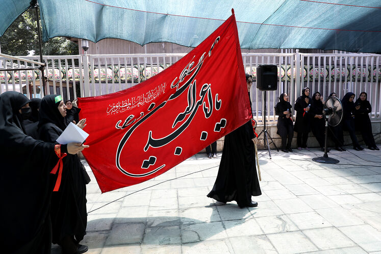 آیین سوگواری حسینی در مقبره الشهدای گمنام وزارت نفت