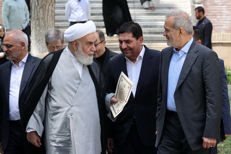 حضور مسعود پزشکیان، رئیس دولت چهاردهم در ساختمان ریاست جمهوری