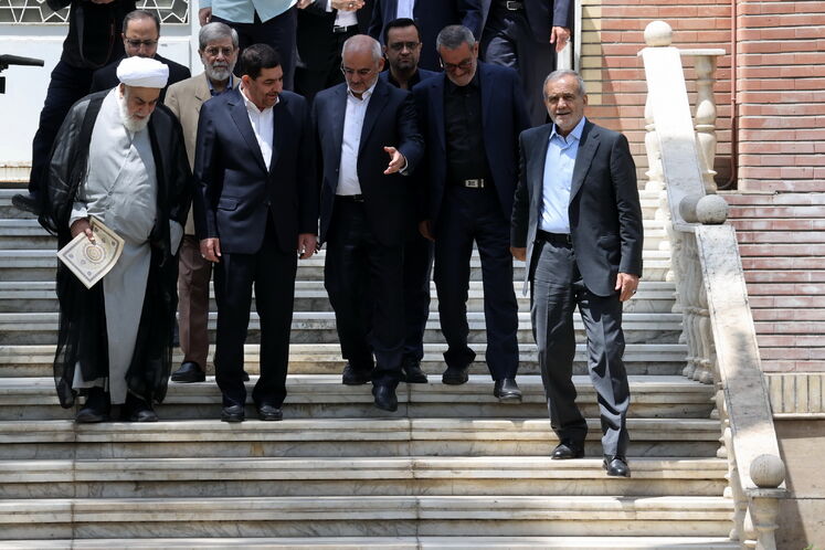 حضور مسعود پزشکیان، رئیس دولت چهاردهم در ساختمان ریاست جمهوری