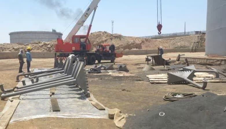 تعمیر اساسی یکی از بزرگترین مخازن فرآورشی در مناطق نفتخیز جنوب تعمیر اساسی یکی از بزرگترین مخازن فرآورشی در مناطق نفتخیز جنوب