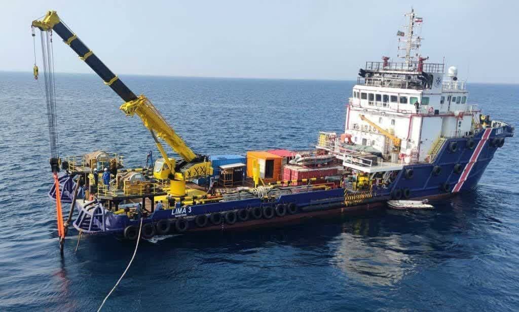 جداسازی رایزر ۸ اینچ سکوی شماره ۳ هنگام در عمق ۵۰ متری خلیجفارس جداسازی رایزر ۸ اینچ سکوی شماره ۳ هنگام در عمق ۵۰ متری خلیجفارس