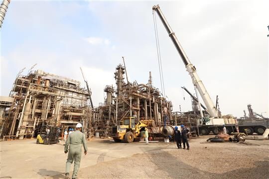 رخداد جزئی در مخزن پالایشگاه بندرعباس رخداد جزئی در مخزن پالایشگاه بندرعباس