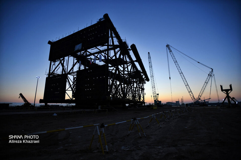 Jacket Loaded for Belal Field Platform Jacket Loaded for Belal Field Platform