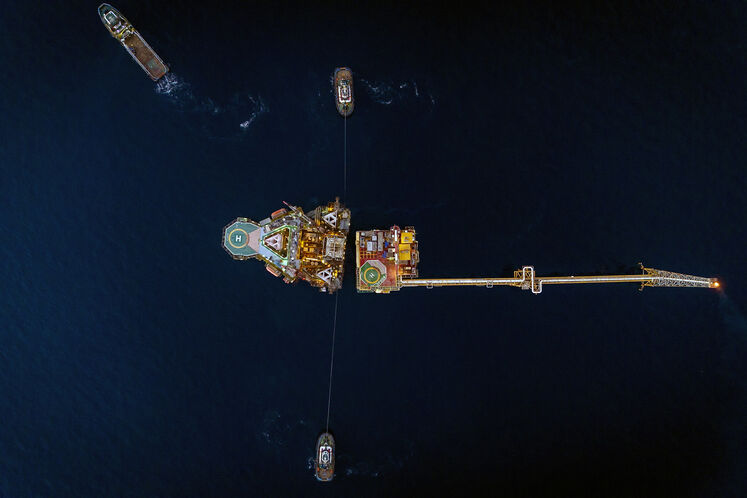 استقرار دکل حفاری DCI2 پتروایران در فاز ۱۲ پارس جنوبی