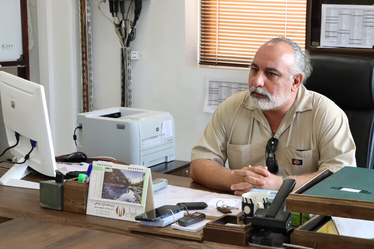 سیداسماعیل هاشمی، رئیس بهرهبرداری تأسیسات خشکی منطقه عملیاتی سیری